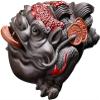 DYTENZYC 11.5cm Purple Clay Tea Set Golden Toad Tea Pet Zen Tea Ceremony Tea Table Decoration view 1