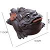 DYTENZYC 11.5cm Purple Clay Tea Set Golden Toad Tea Pet Zen Tea Ceremony Tea Table Decoration view 3