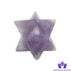Blessfull Healing Reiki Gemstone Amethyst 8 Point Star Merkaba 20 to 25 mm Approx view 2