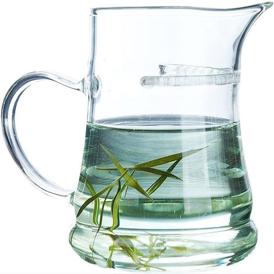 DYTENZYC 275ml Glass Tea Cup Heat Resistant Glass Teapot Tea Infuser Milk Tea Filter Tea Set