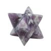 Blessfull Healing Reiki Gemstone Lepidolite 8 Point Star Merkaba 20 to 25 mm Approx view 1