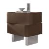 MUYRJLZX Simple Nightstand Luxury Nightstand Wooden End Tables with Swivel 2 Drawers Bedside Table Leather Upholstered Bedside Cabinet Bedroom Furniture Space Saving view 1