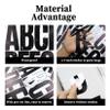 5 Inch Letter Stickers, 122 Pieces Self Adhesive Alphabet Number Sticker for Mailbox, Door, Truck and Outdoor, Waterproof Sticky Vinyl Symbol Stickers for DIY(12 Sheet Black) view 4