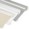 BERISSA Free-Stop Cordless Blackout Roller Shades for Windows,Striped Jacquard Roller Blinds with Cassette Valance,Thermal Insulated UV Protection Window Blinds for Home Office. Beige.23 W x 44" H view 1