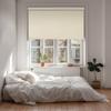 BERISSA Free-Stop Cordless Blackout Roller Shades for Windows,Striped Jacquard Roller Blinds with Cassette Valance,Thermal Insulated UV Protection Window Blinds for Home Office. Beige.23 W x 44" H view 2
