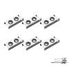 Cutlery Rests Stand for Chopsticks Spoon Fork Knife Rest 304 Stainless Steel Flatware Holder Set of 6 (Silver, B) view 1