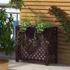 PAPERGAN Balcony Air Conditioner Unit Rack Shelf Planter Planter Planter Decorative Solid Wood Shelf Anticorrosive Wood Cover Outdoor Host Cover (Size : Small-80 * 32 * 72CM) view 2