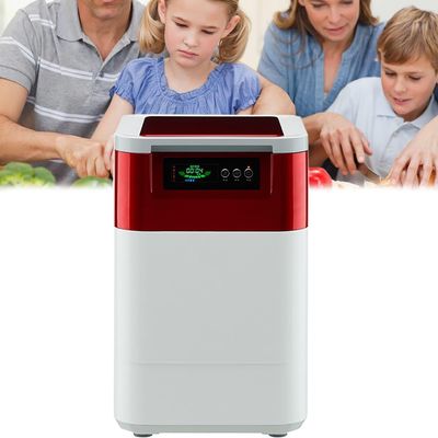Smart Waste Kitchen Composter, Electric Kitchen Composter, 3L Home and Kitchen Composting Bin, Countertop Automatic Food Waste Cycler, Turn Garbage to Compost with Single Button ( Color : Red )