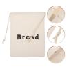 HOLIDYOYO Reusable Bread Bag Drawstring Closure Multi-use Bags for Bread Pastries and Snacks Food Storage for Kitchen and Parties view 2