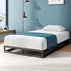 Zinus Joseph Low Profile 6 Inch Platform Bed Frame, Wood Slat Support, No Box Spring Needed, Eco Friendly WonderBox(TM) Packaging, Easy Assembly, Black, Twin view 1