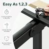 Zinus Joseph Low Profile 6 Inch Platform Bed Frame, Wood Slat Support, No Box Spring Needed, Eco Friendly WonderBox(TM) Packaging, Easy Assembly, Black, Twin view 4