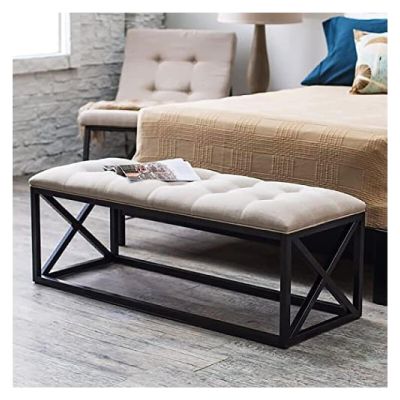 HAOKAZLBR Shoe Bench for Living Room, Entryway Bench, Modern End of Bed Bench, Multifunction Bedroom Bench Entryway Bench Shoe Bench Dining Bench Storage Bench (Color : Grey, Size : 60x35x45cm)