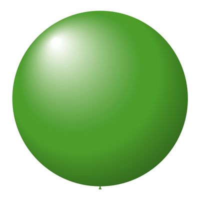 72 Inch Giant Green Latex Balloon - Jumbo Round Balloons for Outdoor Events, Car Dealership Displays, Auto Decor, Trade Shows, Grand Openings, Heavy Duty Long Neck Balloon - Pack of 2
