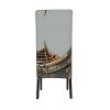 Gerrit Old Viking Boats Print Stretch Dining Chair Covers Dining Protector Cover Seat Slipcovers for Hotel Dining Room view 3