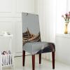 Gerrit Old Viking Boats Print Stretch Dining Chair Covers Dining Protector Cover Seat Slipcovers for Hotel Dining Room view 4