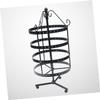 Holibanna Earring Storage Tree Necklace Hanger Stand Jewelry Organizer Tray Rotating Pedestal 4-layer Display Rack for Earrings Necklaces Home Jewelry Holder Decorative view 4