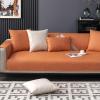Anti-Slip Couch/Sofa Covers 1 2 3 4 Seater Polyester Waterproof Sofa Slipcovers For L/U Shaped Corner Sofas Leather/Wooden/Fabric Sofa Cushion Blanket For Rebel Cat Balcony(Pillowcase30X50cm,Orange) view 1