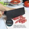 Black Professional 6-Piece Knife Set with Ultra Sharp Stainless Steel Blades and Universal Block view 2