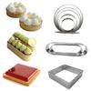 ABOOFAN Round Stainless Steel Tart Mold Non-stick Mousse Ring for Baking Pies Cakes and Desserts Easy to Clean for Pastry Making view 1