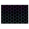 Abstract Gradient Honeycomb Area Rug, Geometric Hexagon Neon Indoor Non Slip Throw Accent Rug, Machine Washable Durable Carpet for Living Room Bedroom Dining Room Office - 5 ft x 7 ft view 3