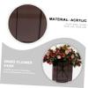VINTORKY 1pc Simple Acrylic Flower Vase for Flower Arrangement Modern Decorative Container for Centerpieces Fresh and Natural Style for Home view 4
