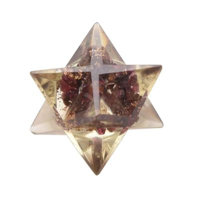 Blessfull Healing Reiki Healing Crystal Merkabas Garnet 8 Point Star Merkaba 20 to 25 mm Approx