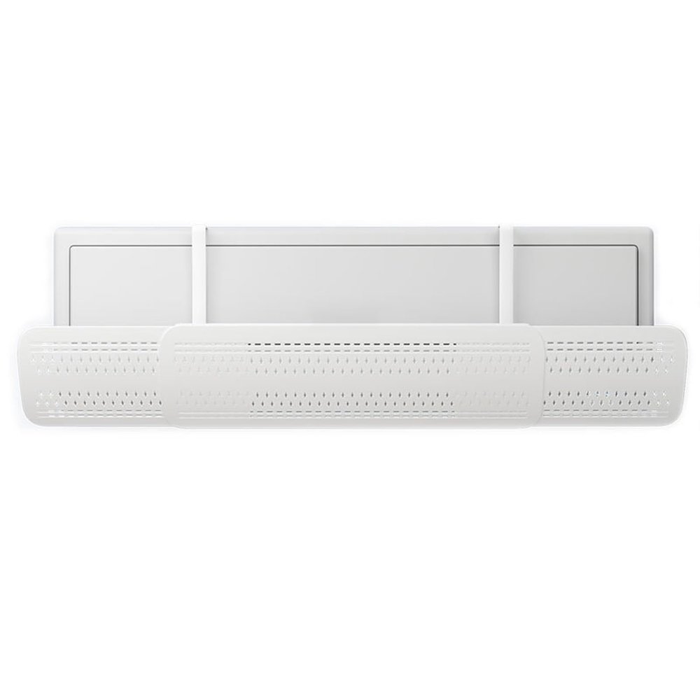 HJYryhyfddply Air Vent Deflector, Retractable Air Conditioner Deflector, Wind Direction Telescopic Air-Con Deflectors for Home/Office (White