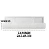 HJYryhyfddply Air Vent Deflector, Retractable Air Conditioner Deflector, Wind Direction Telescopic Air-Con Deflectors for Home/Office (White view 2