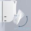 HJYryhyfddply Air Vent Deflector, Retractable Air Conditioner Deflector, Wind Direction Telescopic Air-Con Deflectors for Home/Office (White view 3