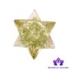 Blessfull Healing Reiki Healing Crystal Merkabas Peridot 8 Point Star Merkaba 20 to 25 mm Approx view 2