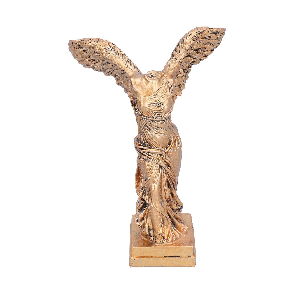 Gavigain Greek Goddess Sculpture,Innovative Resins Sculpture with Antislip Pad Winged Victory Goddess Statue Decoration for Home Office Living Room (BS1056)