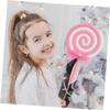 HOOTNEE 2pcs Realistic Fake Lollipop Models Eye-catching Candy Prop for Photo Shoots Wedding Party Decorations Lightweight Decorative Ornaments Red Blue view 2