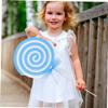 HOOTNEE 2pcs Realistic Fake Lollipop Models Eye-catching Candy Prop for Photo Shoots Wedding Party Decorations Lightweight Decorative Ornaments Red Blue view 3