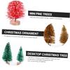 Cabilock 40pcs Simulate Pine Tree Chic Fake Tree Home Decoration for Christmas Festival Easy Maintenance for Desktop Holiday Decor view 3