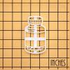 BAKERLOGY Blank Pill Bottle Cookie Cutter - Detailed Biscuit Cutter Design for Baking and Crafts, ideal on fondant, dough, clay view 4