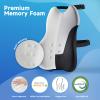 Lumbar Support Pillow for Office Chair Car, Gaming Chair Lower Back Pain Relief Memory Foam Cushion with 3D Soft Cover Enhance Your Driving Comfort Ergonomic Orthopedic Car Back Rest,Stocking Stuffers view 3