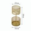 GeRRiT Rotundity Umbrella Stand Rack Metal Umbrella Holder Indoor Storage Bin Umbrella Standing Organizer for Umbrella Canes Walking Sticks 25 * 23 * 50cm Gold view 3