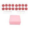 16 Pcs Quilt Fixing Clips, Rose Shape Duvet Clips, Non Slip Duvet Cover Clips Comforter Clips for Thin Thick Quilts Blanket Sheet Bed Skirt Cushion Curtain view 1