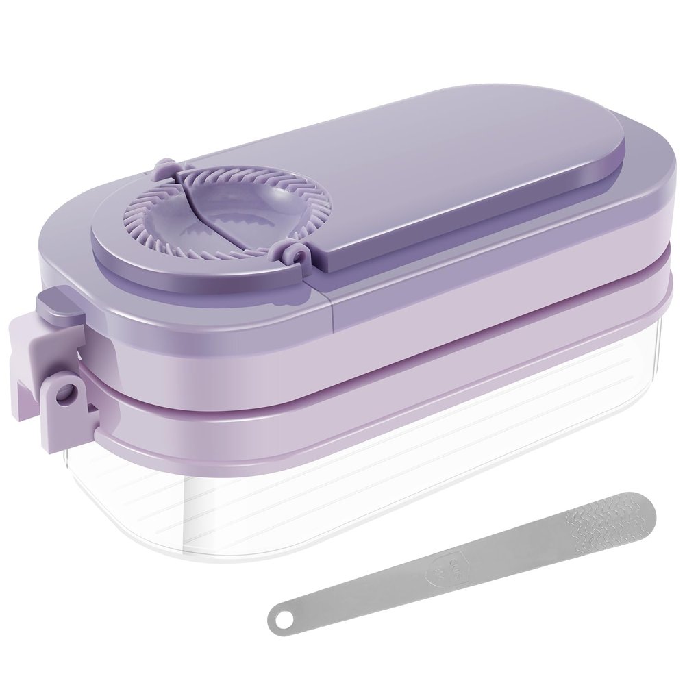 3 in 1 Dumpling Maker with Box Multifunctional Dumpling Maker Press Set with Filling Scoop Dumpling Skin Maker Mold Food Grade Manual Dumpling Maker Mold for Gyoza Potsticker 