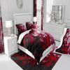 Abstract Squares Kids Duvet Cover Set Twin Size,Geometric Plaids Artwork Patchwork Bedding Set,Girls Boys Women Room Decor,Checkered Paint Modern Comforter Cover,Red White Quilt Cover,1 Pillowcase view 4