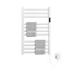 Heated Towel Rack, Wall Mounted Electric Towel Warmer for Bathroom with Built-in Timer and LED Indicator, Aluminum Heated Drying Rack, 400W view 1