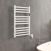 Heated Towel Rack, Wall Mounted Electric Towel Warmer for Bathroom with Built-in Timer and LED Indicator, Aluminum Heated Drying Rack, 400W view 3