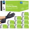 Inspire Black Nitrile Disposable Gloves | 4.5 Nitrile Disposable Safety Medical Cooking Cleaning Gloves (Black - Case Of 1000, Small) view 1