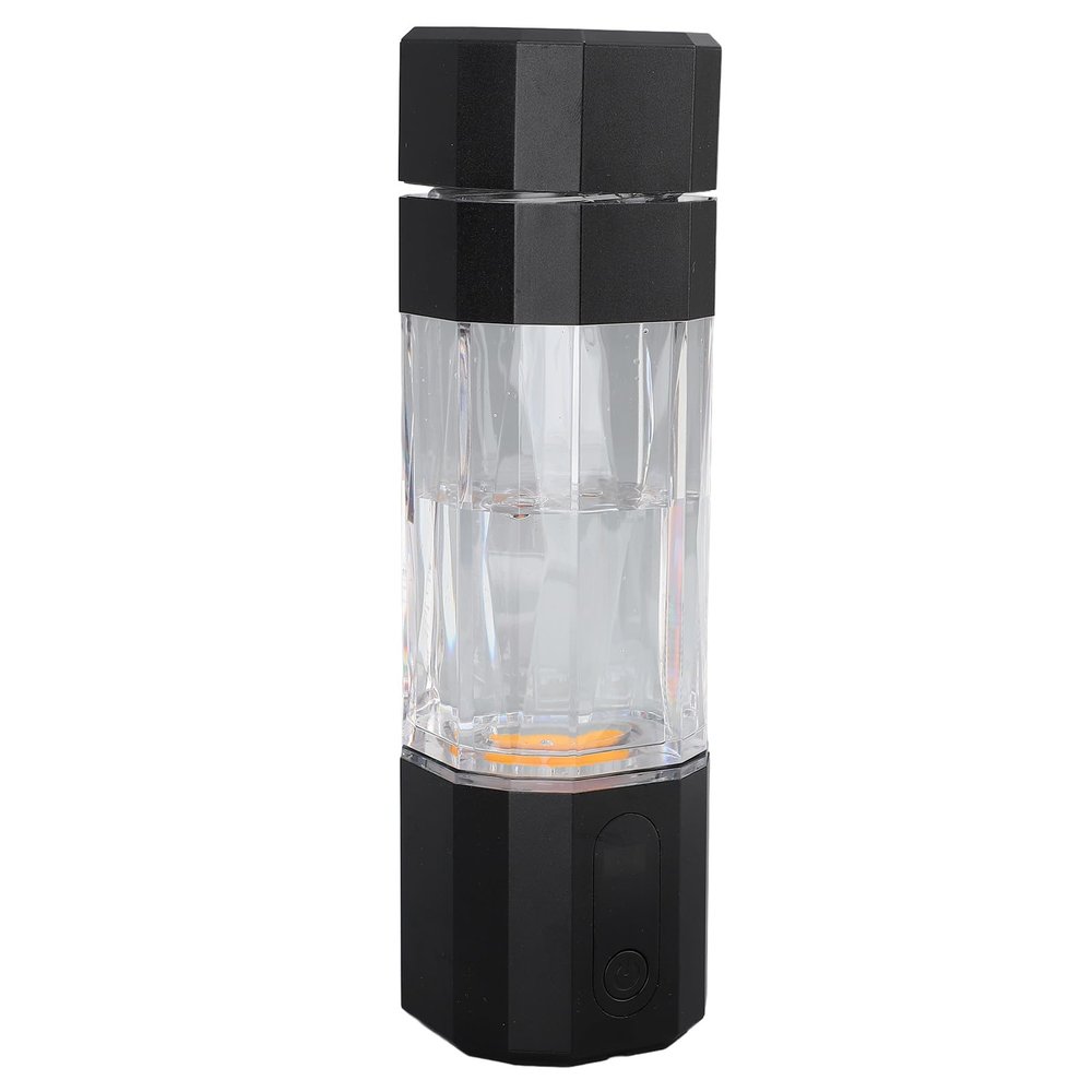 Portable Hydrogen Water IONIZER Maker 8000PPB Health Glass Cup for Travel Home Office (Black)