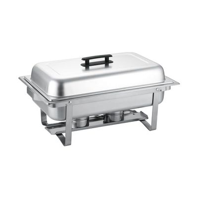 CAC China CAFR-101 Modish Full Size Chafing Dish 8 Qt. Folding Frame - 1 set