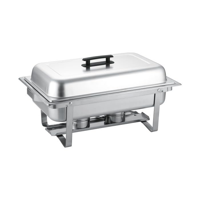 CAC China CAFR-101 Modish Full Size Chafing Dish 8 Qt. Folding Frame - 1 set