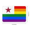 KOSPOGO California Lone Star Pride Rainbow LGBT Flag Bathroom Rugs Ultra Soft Non Slip Bath Mat Durable Kitchen Bedroom Rug 16x24 Inch Area Rug Door Mat view 3