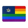 KOSPOGO Pride Rainbow LGBT Flag of Maine Bathroom Rugs Ultra Soft Non Slip Bath Mat Durable Kitchen Bedroom Rug 16x24 Inch Area Rug Door Mat view 1