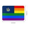 KOSPOGO Pride Rainbow LGBT Flag of Maine Bathroom Rugs Ultra Soft Non Slip Bath Mat Durable Kitchen Bedroom Rug 16x24 Inch Area Rug Door Mat view 3