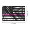 KOSPOGO Silk Style United States Thin Pink Line Flag Bathroom Rugs Ultra Soft Non Slip Bath Mat Durable Kitchen Bedroom Rug 16x24 Inch Area Rug Door Mat view 3